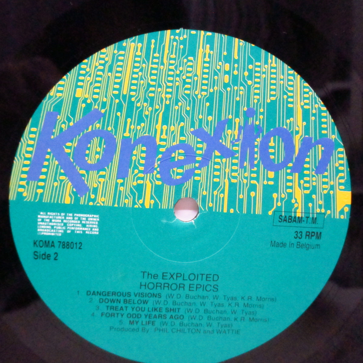 EXPLOITED, THE (ジ・エクスプロイテッド) - Horror Epics (Belgium '85「セカンドプレス」LP) '85年4枚目!