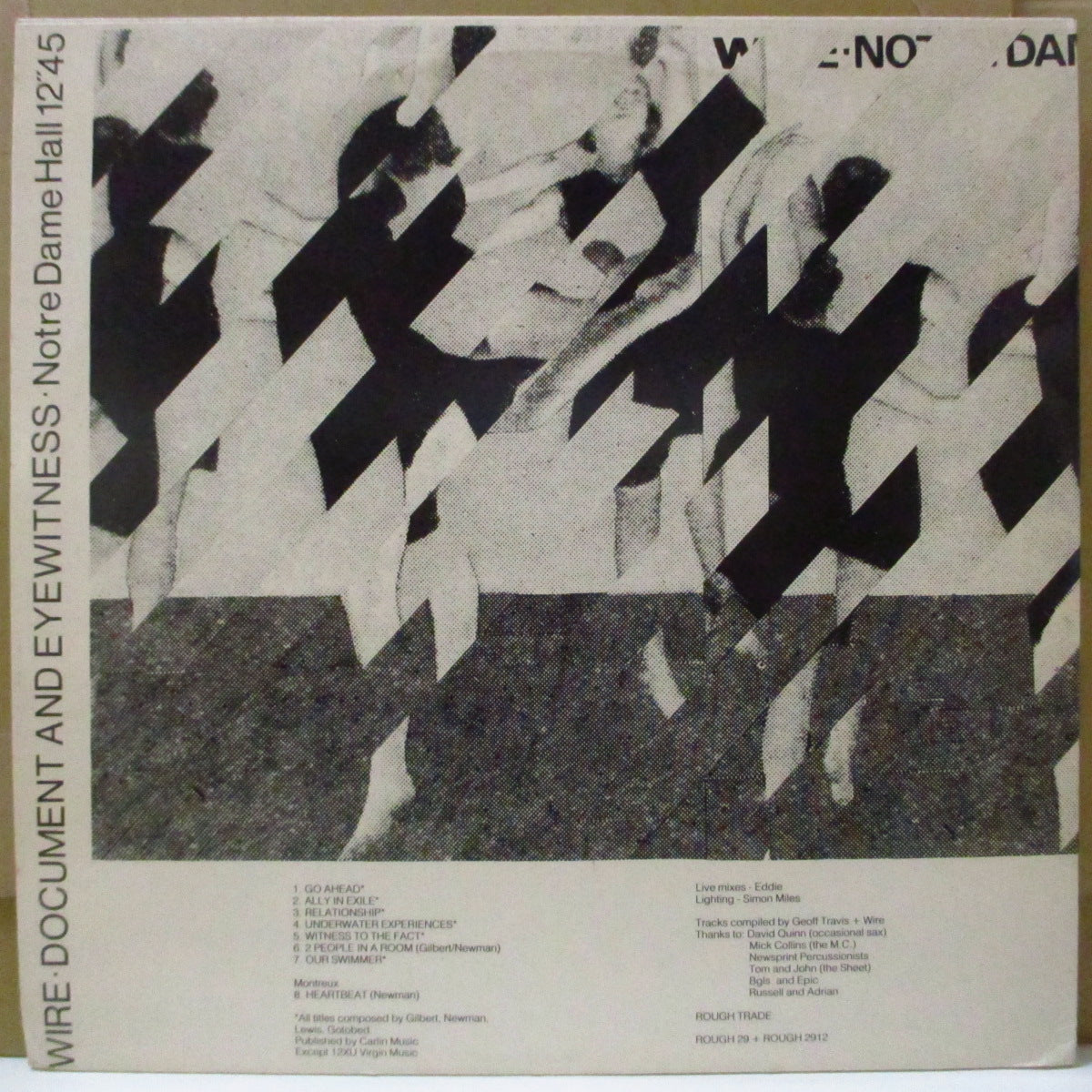 WIRE (ワイヤー) - Document And Eyewitness (UK オリジナル 2xLP)