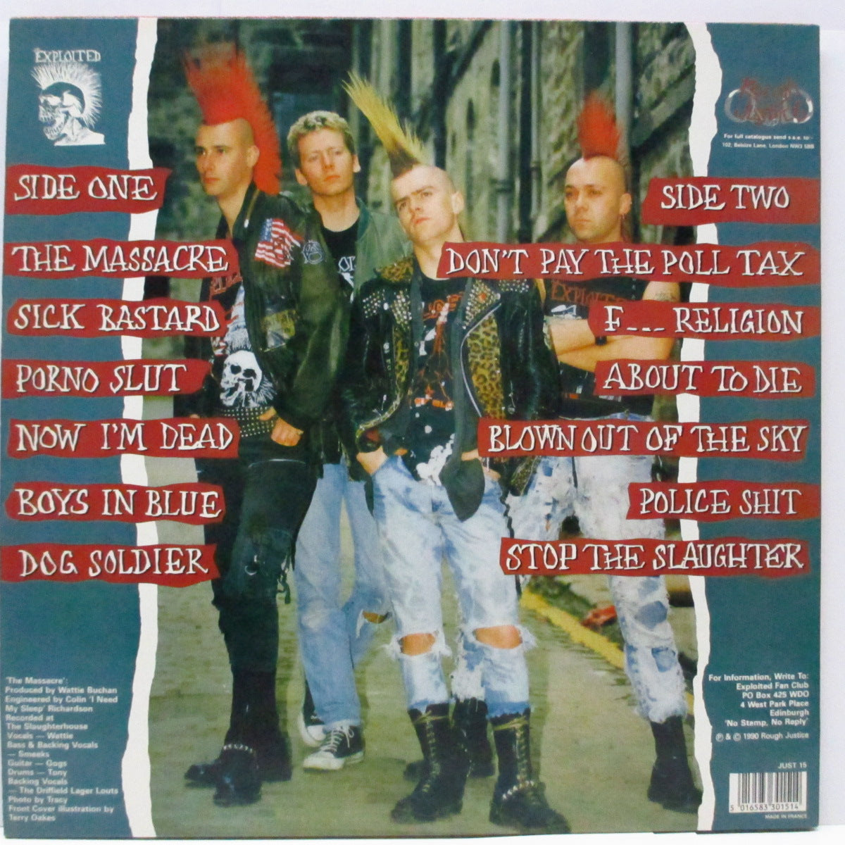 EXPLOITED, THE (ジ・エクスプロイテッド) - The Massacre (UK オリジナル LP+インナー)'90年6th アルバム!