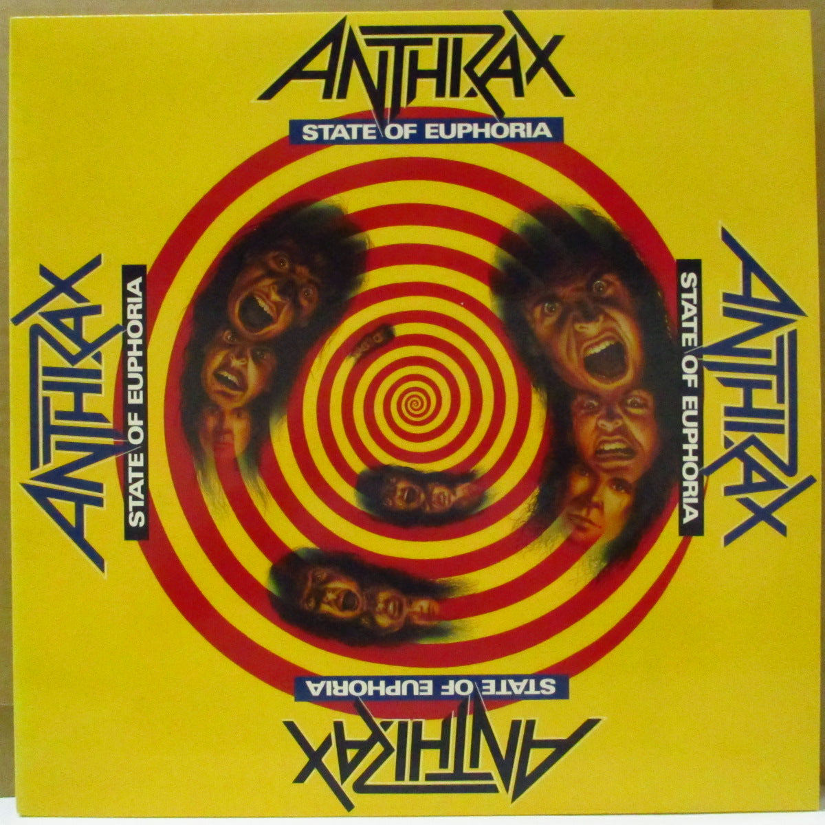 ANTHRAX (アンスラックス) - State Of Euphoria (US オリジナル LP+ソフト紙インナー/ステッカー欠) '88年4thアルバム