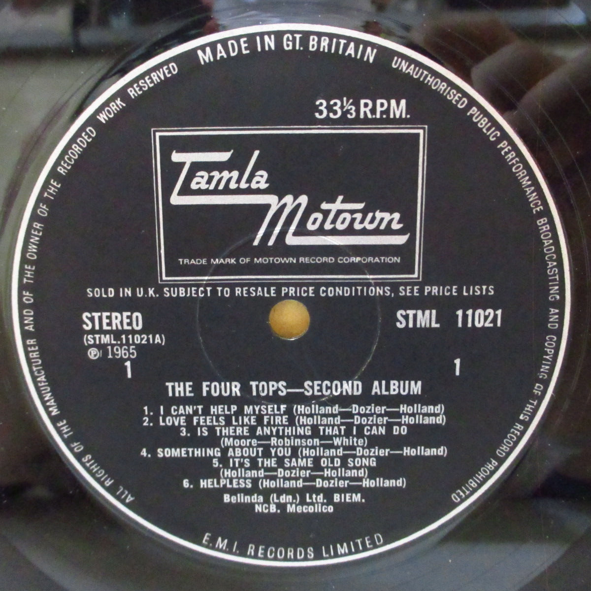 FOUR TOPS (フォー・トップス) - Second Album (UK '66 初回オリジナル・ステレオLP/表面コーティング3面折り返しジャケ)近年稀な美品