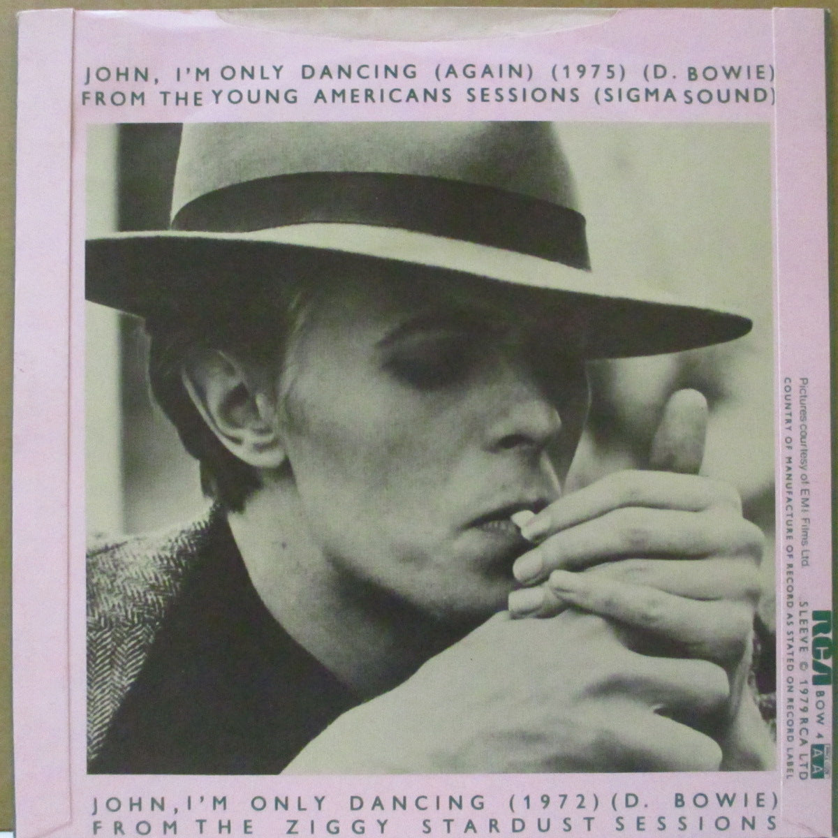 DAVID BOWIE (デヴィッド・ボウイ) - John, I'm Only Dancing - Again - 1975 (UK '79 オリジナル「ラウンドセンター」 7インチ+光沢固紙ジャケ)