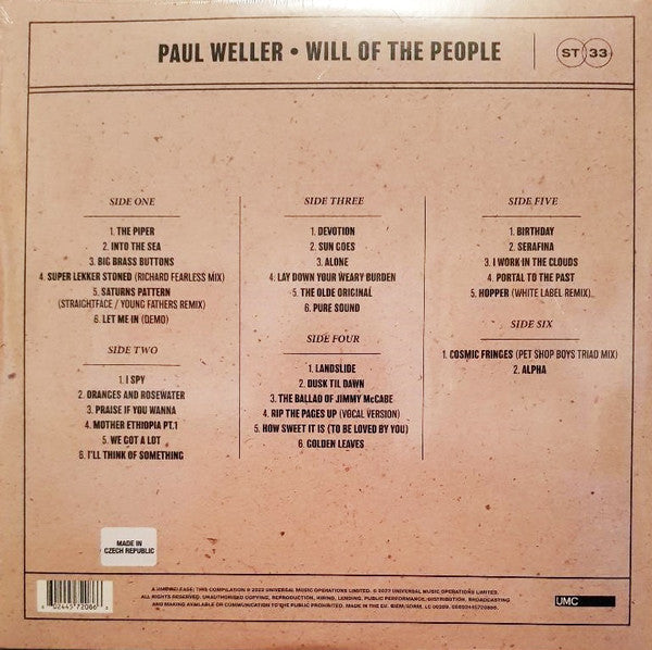 PAUL WELLER (ポール・ウェラー) - Will Of The People (EU 限定リリース 3xLP/NEW) '22年レアトラック・コンピ第3弾