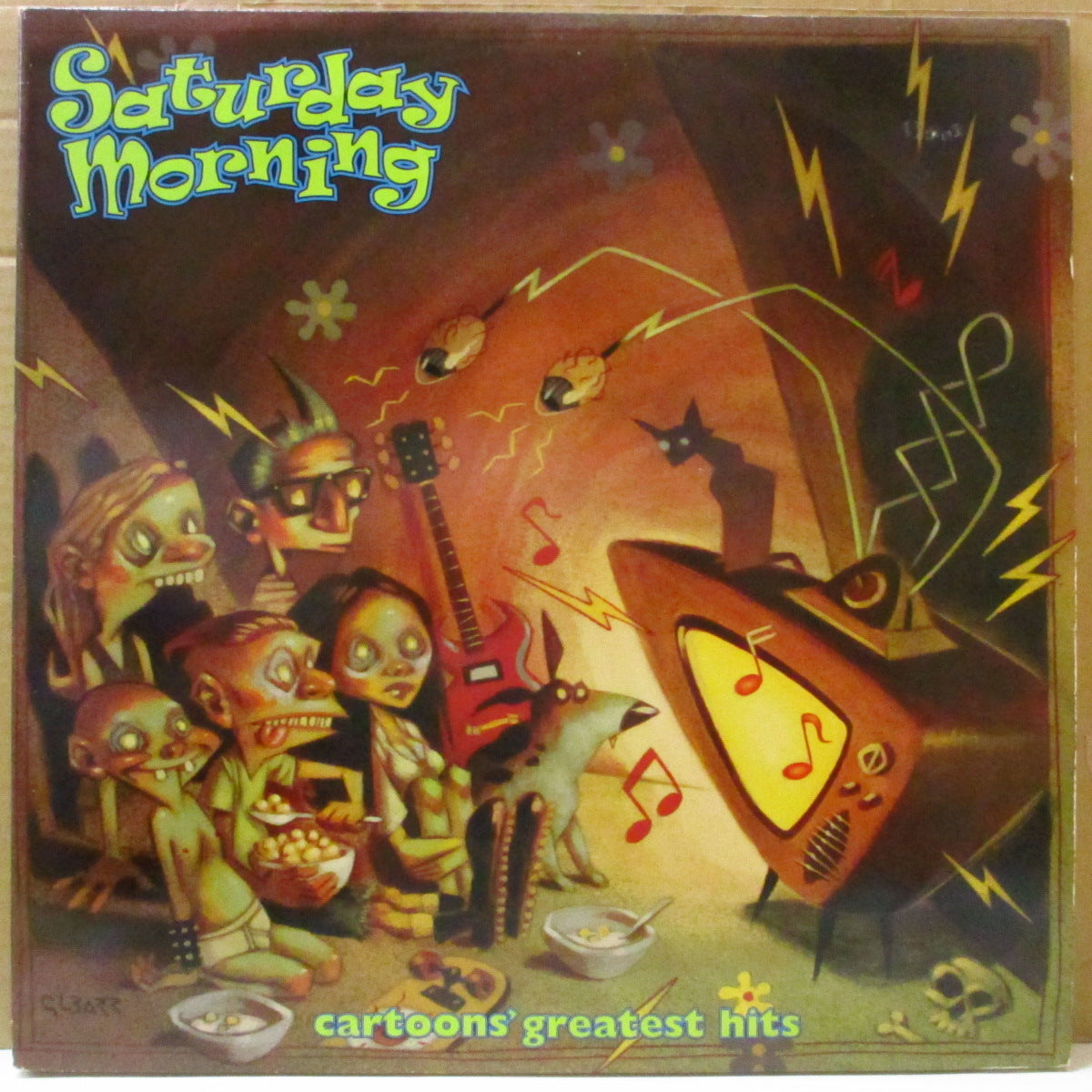 V.A. ('90s UK・オルタナ/インディロック・コンピ) - Saturday Morning - Cartoon's Greaterst Hits (US オリジナル 2xLP/光沢見開きジャケ) '95年コンピレーション