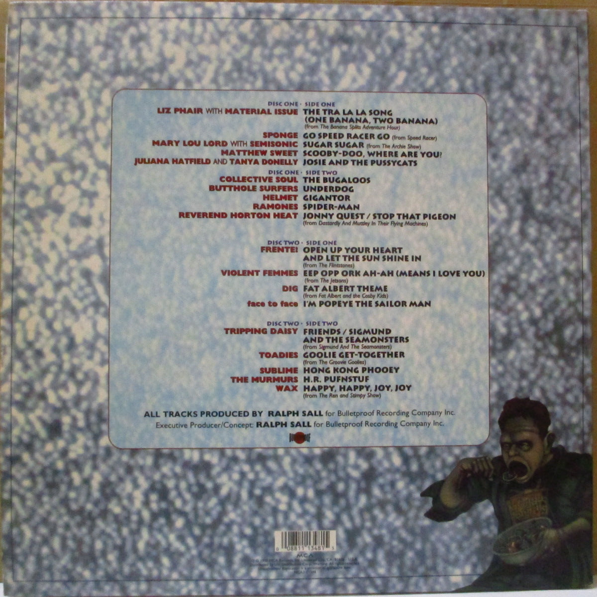 V.A. ('90s UK・オルタナ/インディロック・コンピ) - Saturday Morning - Cartoon's Greaterst Hits (US オリジナル 2xLP/光沢見開きジャケ) '95年コンピレーション