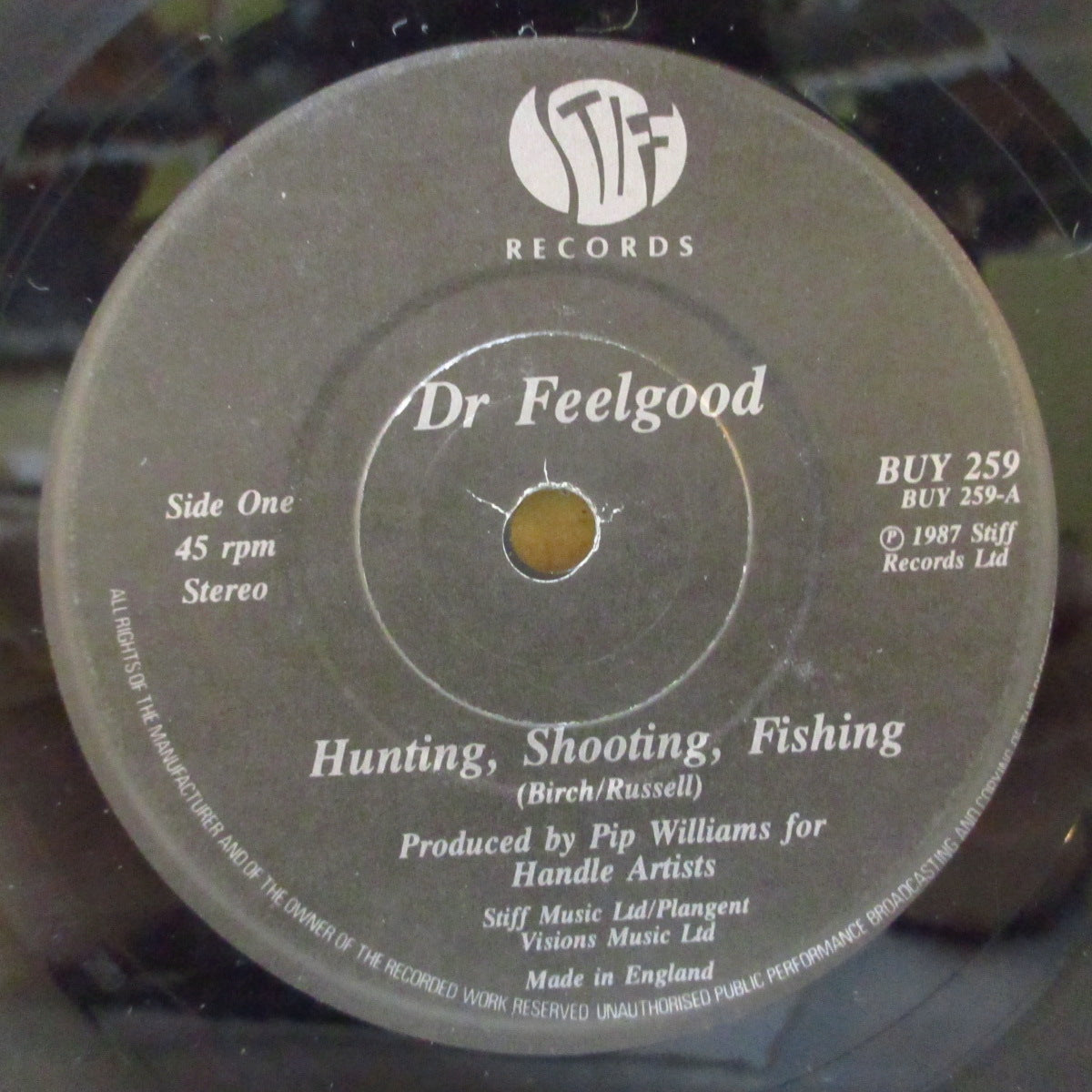 DR.FEELGOOD (ドクター・フィールグッド) - Hunting, Shooting, Fishing (UK オリジナル 7インチ+光沢固紙ジャケ)