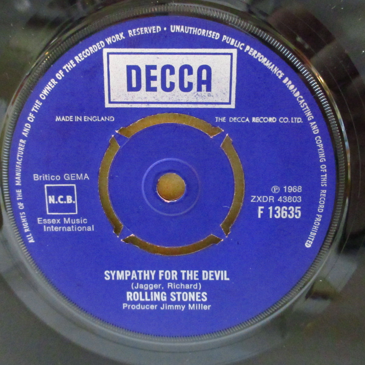 ROLLING STONES (ローリング・ストーンズ) - Honky Tonk Women (UK '76 再発「ラウンドセンター」 7"+カンパニースリーブ)