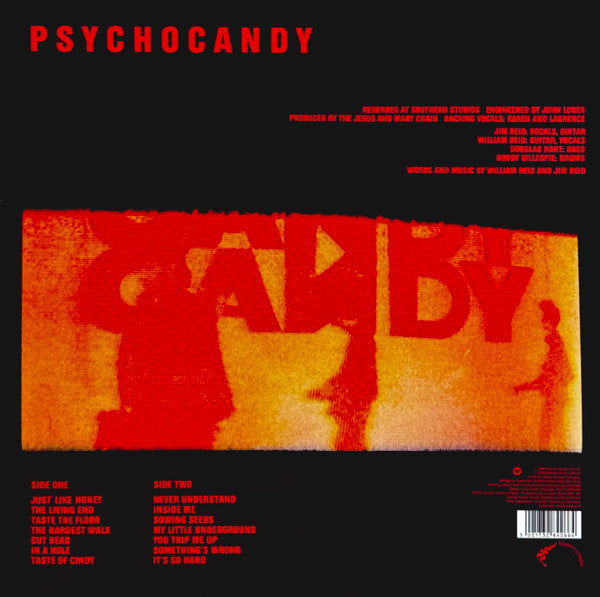 JESUS AND MARY CHAIN, THE (ジーザス・アンド・メリー・チェイン) - Psychocandy (EU 正規限定再発「ハーフスピード・マスター」 「レッド&ホワイト・スプラッターヴァイナル」 LP/NEW) '85年1stアルバム40周年記念盤
