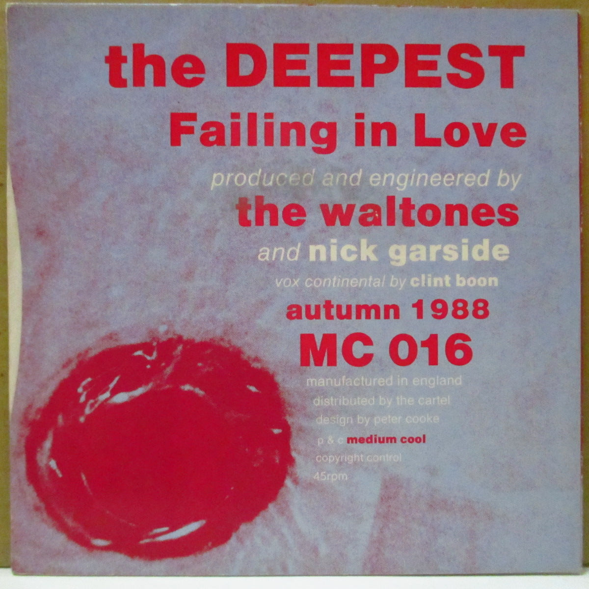 WALTONES, THE (ザ・ウォルトーンズ) - The Deepest (UK オリジナル 7インチ+光沢固紙ジャケ)