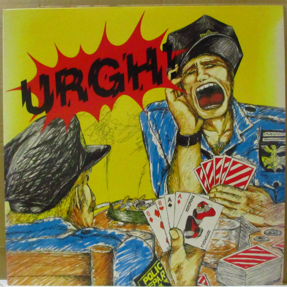 URGHPOLICE (アーグポリス) - Urgh! (Japan オリジナル LP+インサート) '87年唯一のアルバム