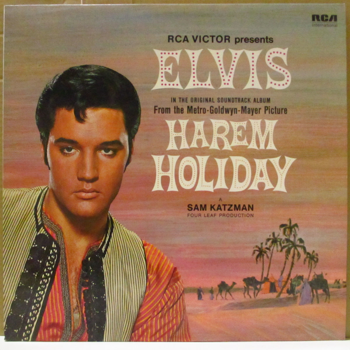 ELVIS PRESLEY (エルヴィス・プレスリー) - Harem Holiday (Harum Scarum) (UK '80 再発「グリーン・ラベ」ステレオ LP)主演映画(米題:Harum Scarum/邦題:ハレム万才)サントラ
