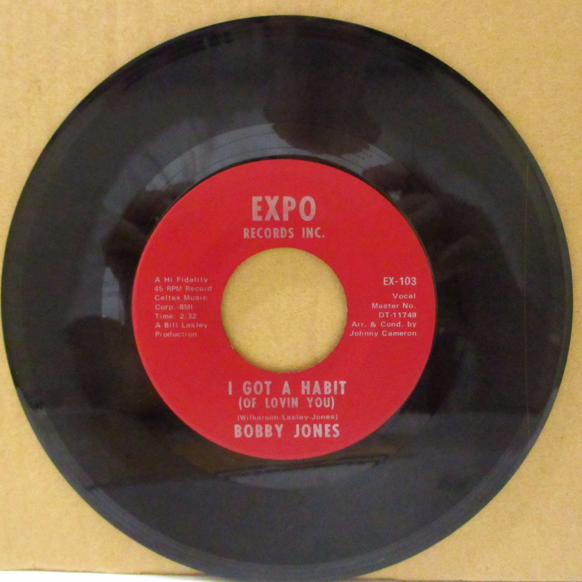 BOBBY JONES (ボビー・ジョーンズ) - I Got A Habit (US '69 オリジナル 7インチ)高速ファンキー・ノーザン!