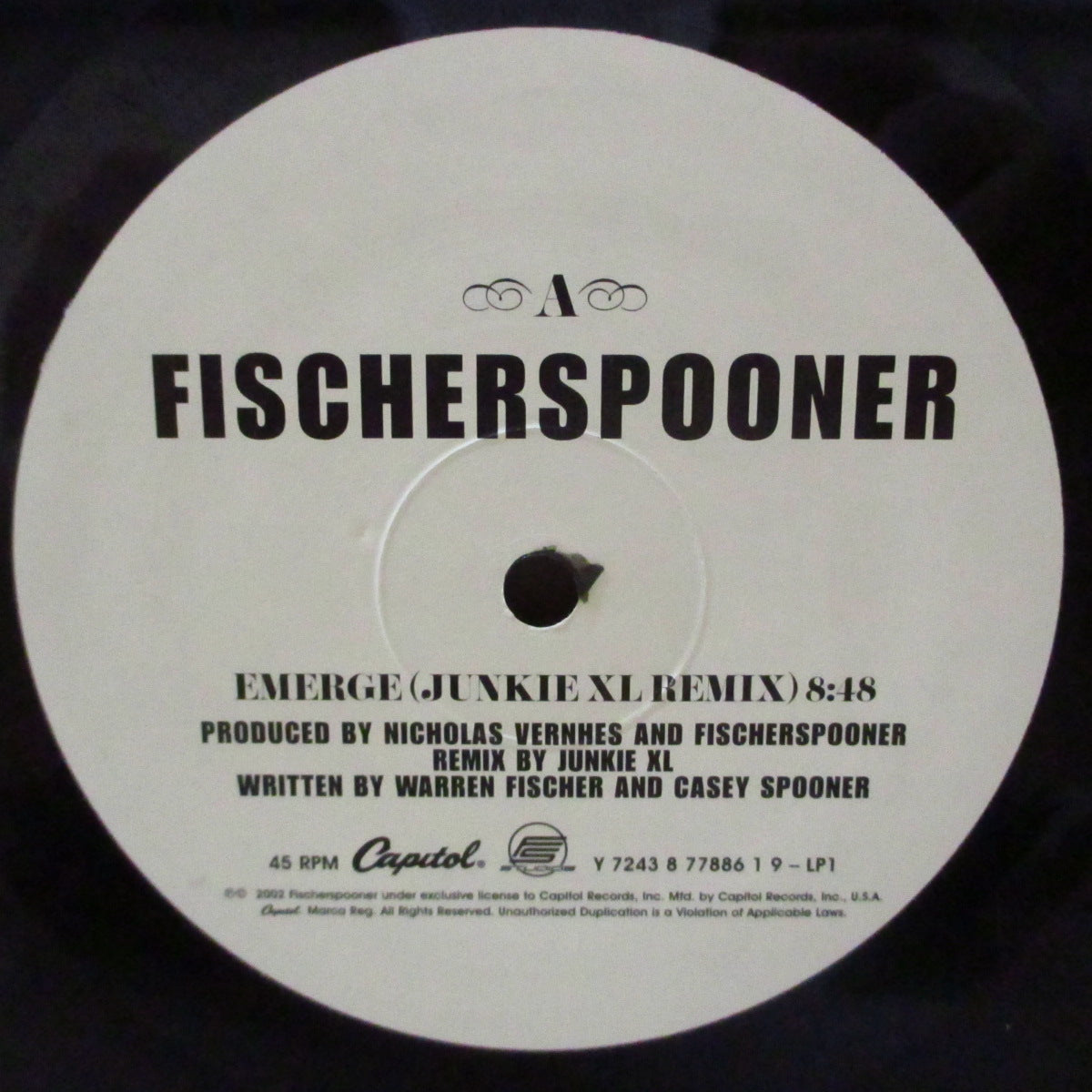 FISCHERSPOONER (フィッシャースプーナー) - Emerge (US '02 オリジナル 2x12インチ/エンボス光沢ジャケ)