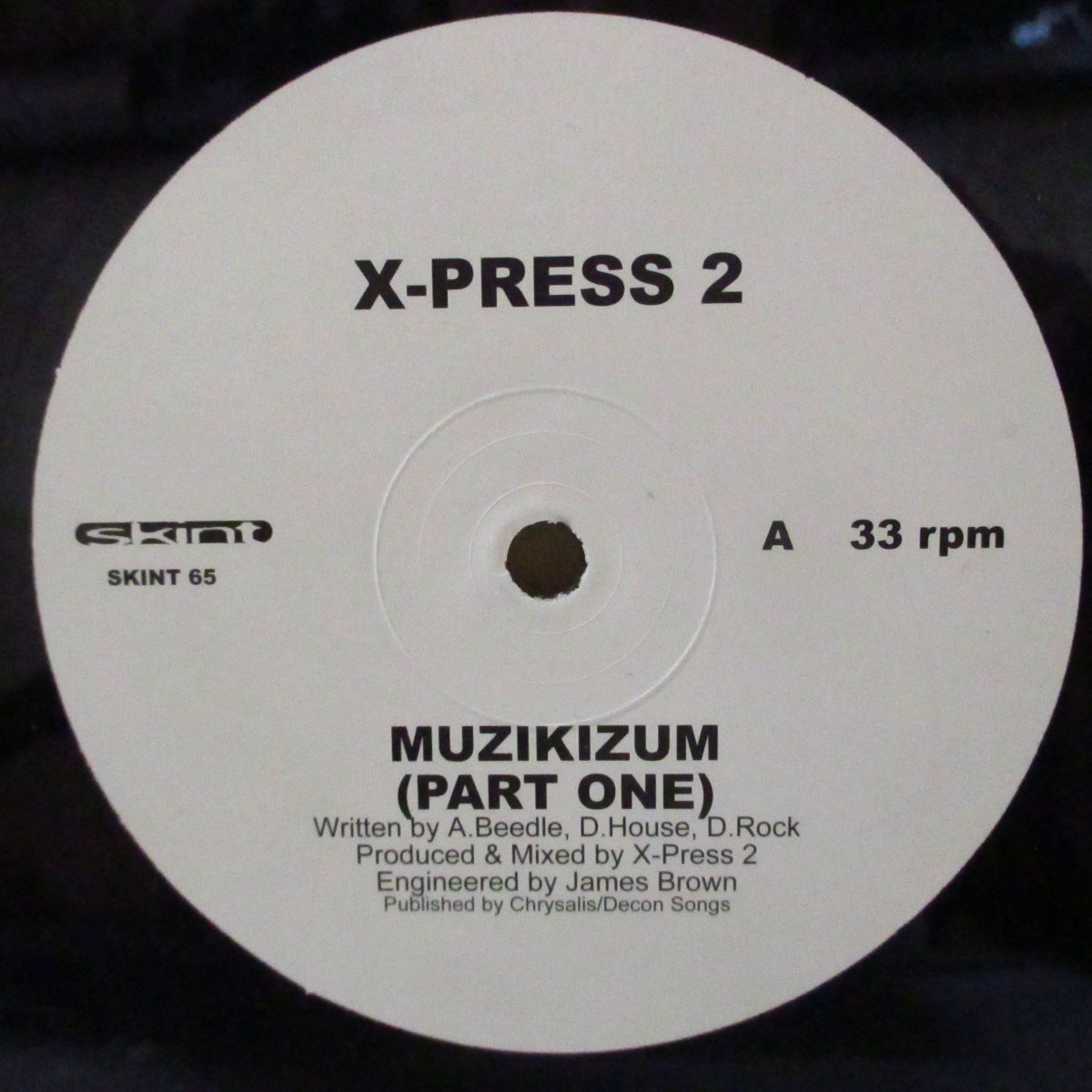 X-PRESS 2 (エクスプレス2) - Muzikizum - Part One & Two (UK '01 オリジナル33回転 12インチ/レアステッカー付きダイカットスリーブ)