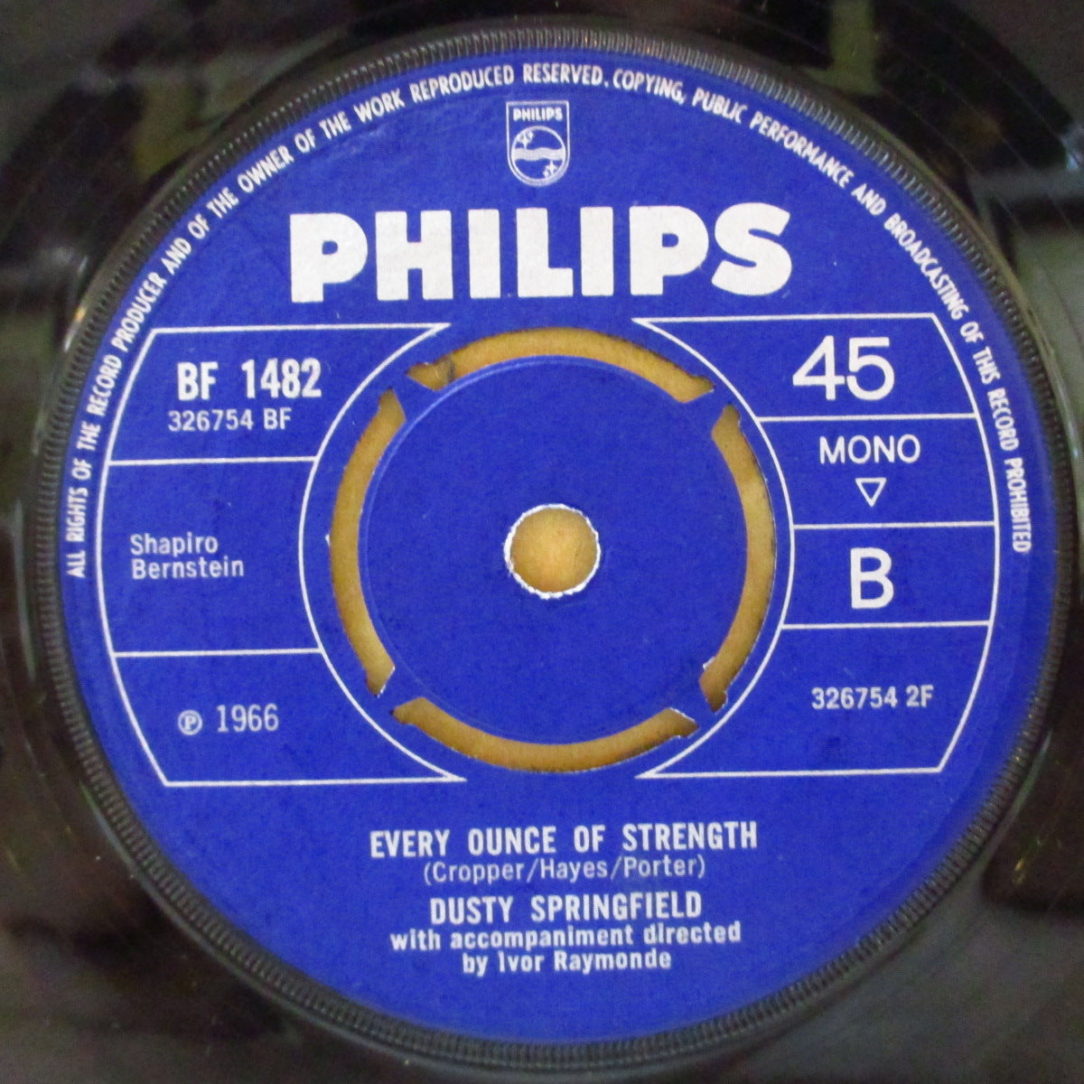 DUSTY SPRINGFIELD (ダスティ・スプリングフィールド) - You Don't Have To Stay You Love Me (UK '66 オリジナル「4 Prong プッシュアウト・センター」7インチ)大ヒット哀愁バラッド!