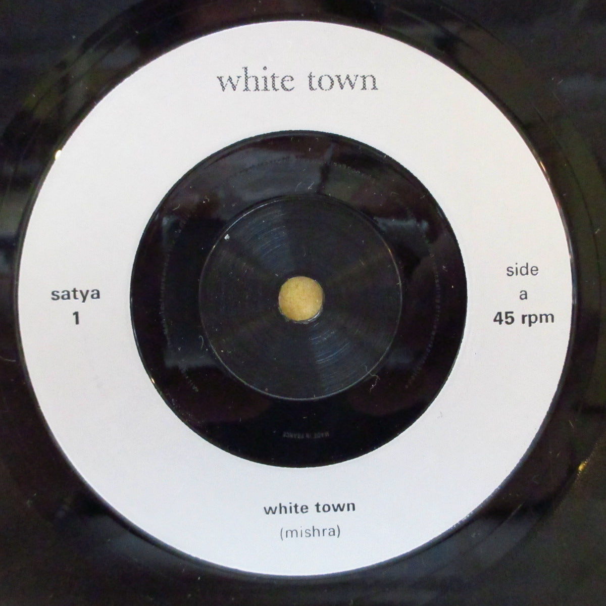 WHITE TOWN (ホワイト・タウン) - White Town +2 (UK オリジナル 7インチ+光沢固紙ジャケ)