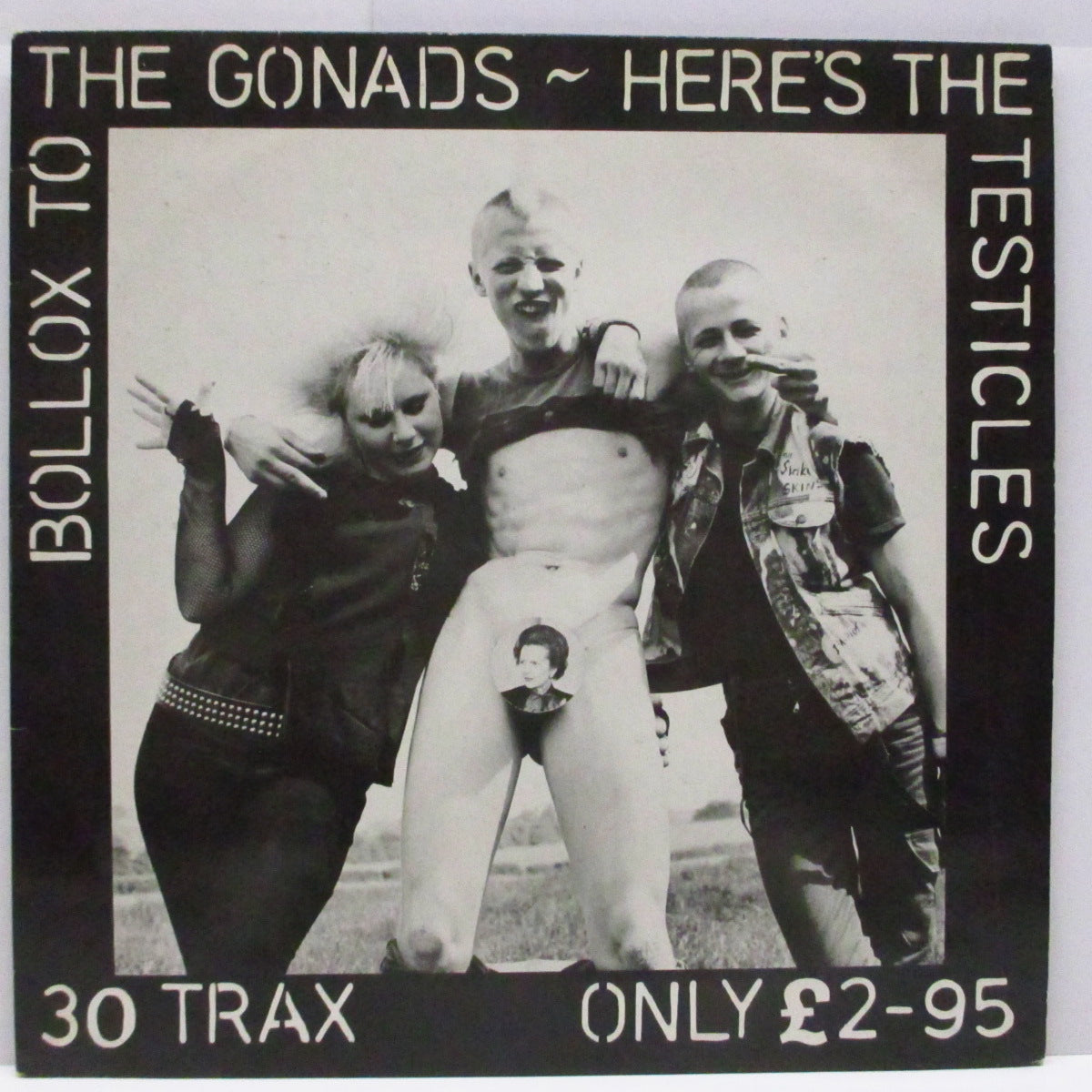 V.A. ('84年各国ハードコア・コンピ!) - Bollox To The Gonads〜Here's The Testicles (UK オリジナル LP/「Warning」ステッカー欠)