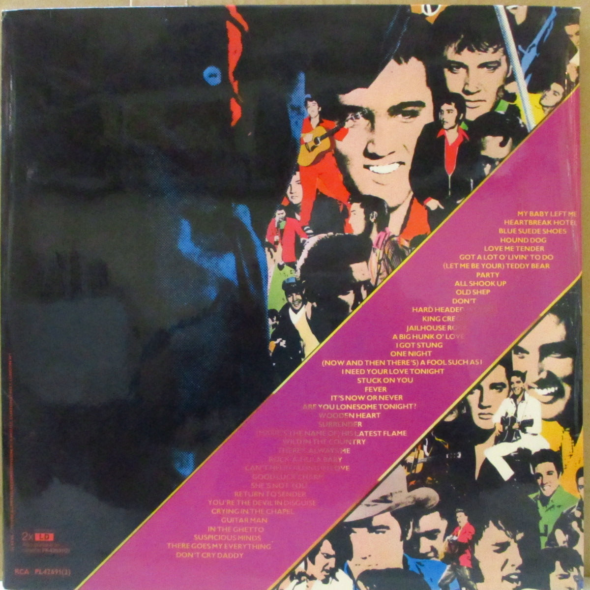 ELVIS PRESLEY (エルヴィス・プレスリー) - Elvis's 40 Greatest (UK '78 初回限定再発「ピンクVINYL」LPx2枚組/表面コーティング見開きジャケ)ベスト40曲