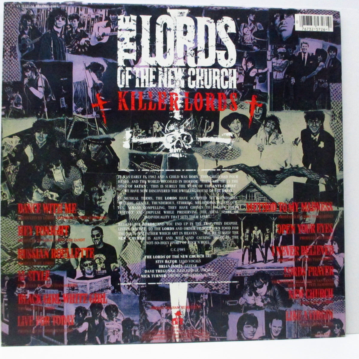 LORDS OF THE NEW CHURCH, THE (ローズ・オブ・ザ・ニュー・チャーチ) - Killer Lords (US オリジナル LP) 12曲入りベスト