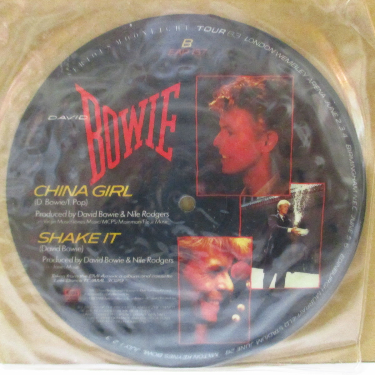 DAVID BOWIE (デヴィッド・ボウイ) - China Girl (UK '83 限定ピクチャー 7インチ+PVC)