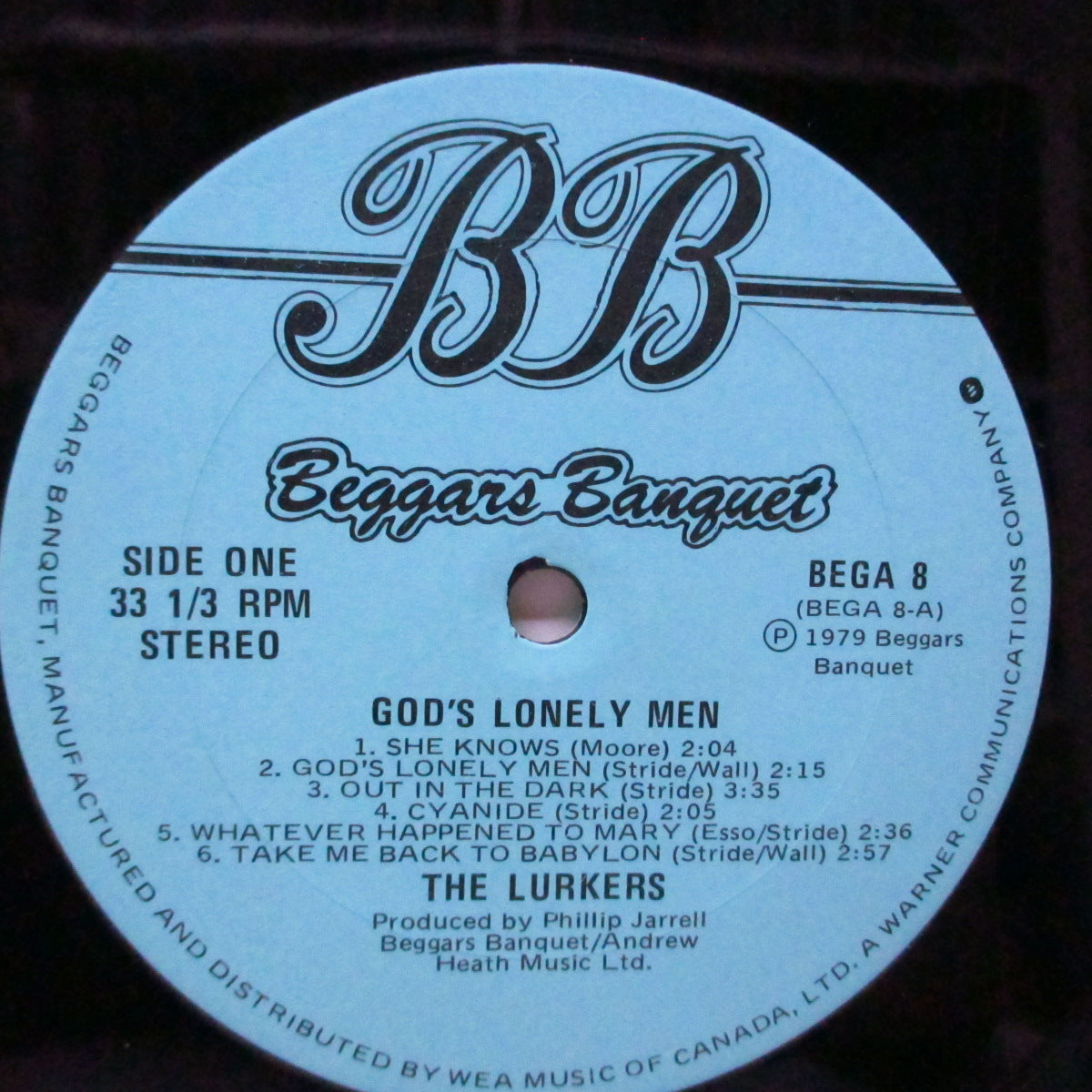 LURKERS, THE (ザ ・ラーカーズ) - God's Lonely Men (Canada オリジナル LP+インナー)'79年セカンド!