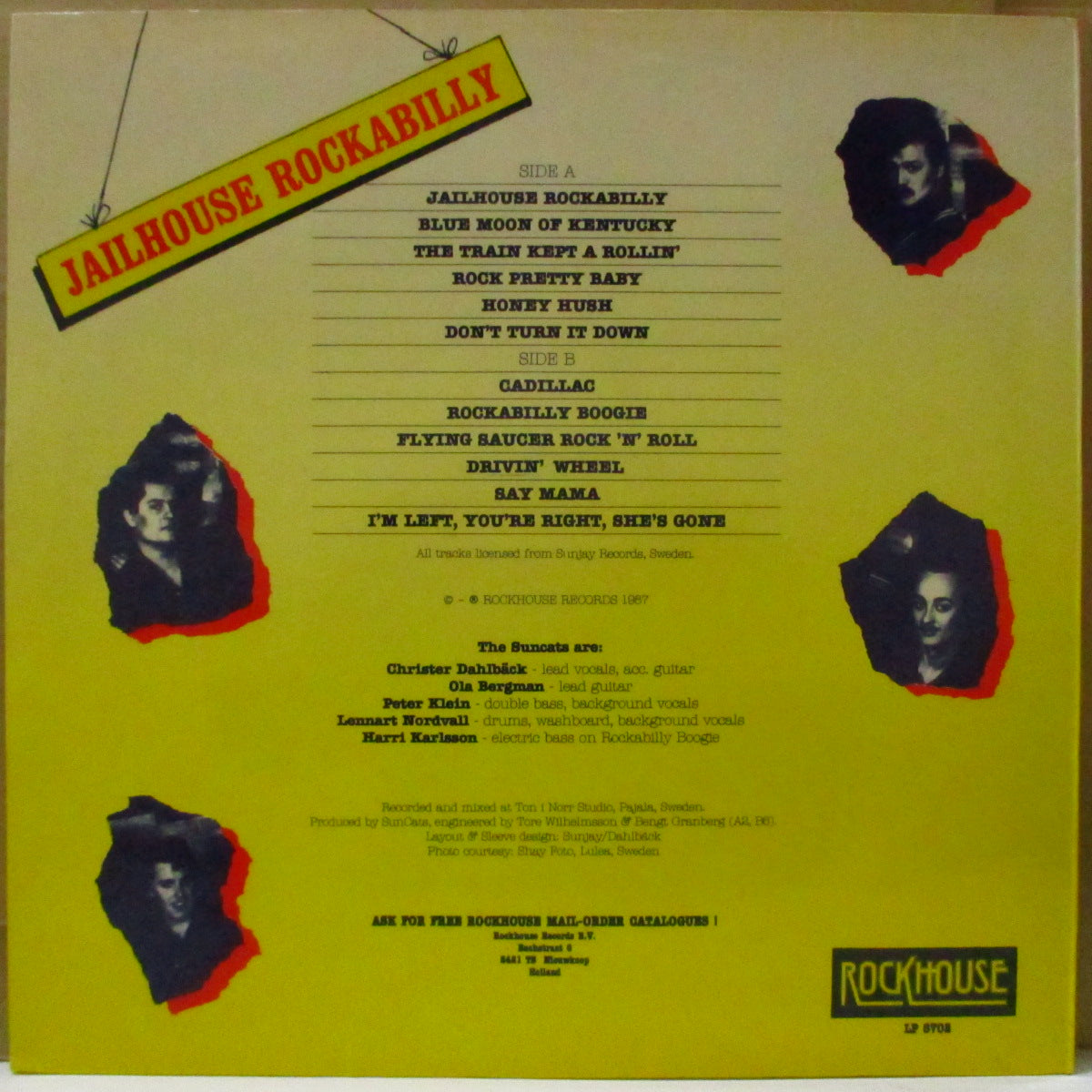 SUNCATS (サンキャッツ) - Jailhouse Rockabilly (Dutch オリジナル LP) '87年1stアルバム