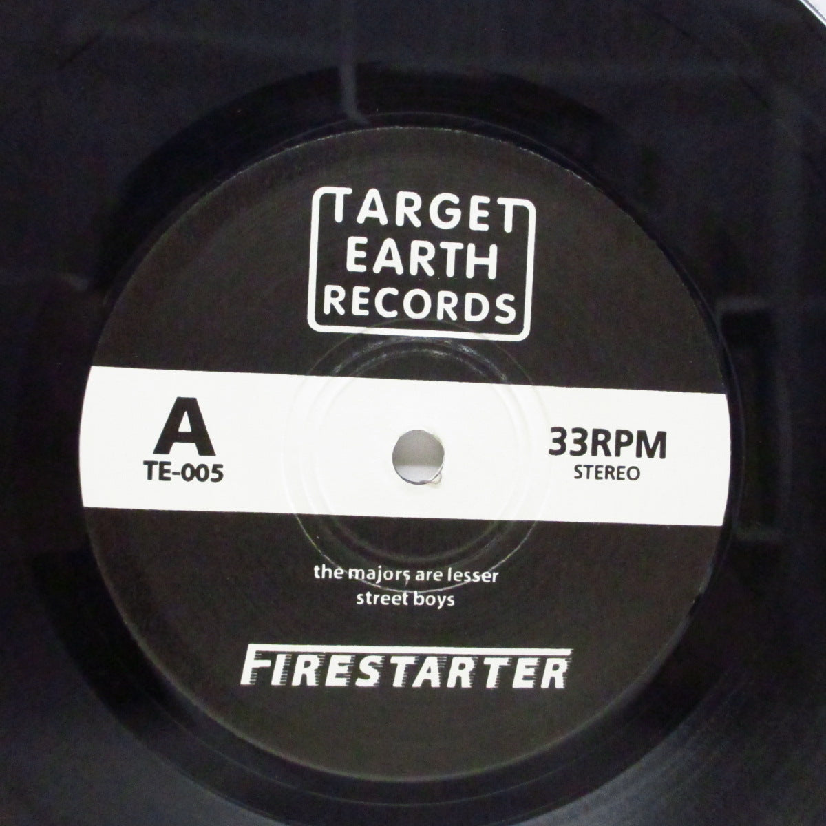 FIRESTARTER (ファイアスターター) - The Majors Are Lesser (Japan '00 オリジナル4曲入り 7"/光沢ソフト紙二つ折りジャケ) ファースト EP !