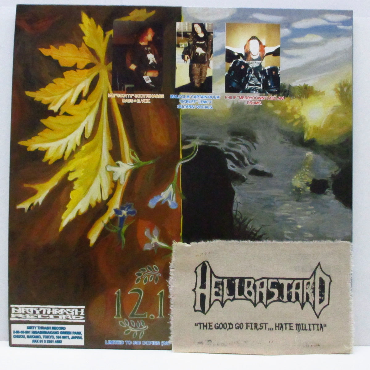 HELLBASTARD (ヘルバスタード) - The Good Go First (Japan 200枚限定「ブルーヴァイナル」LP+布パッチ/ナンバリング入り見開きジャケ)
