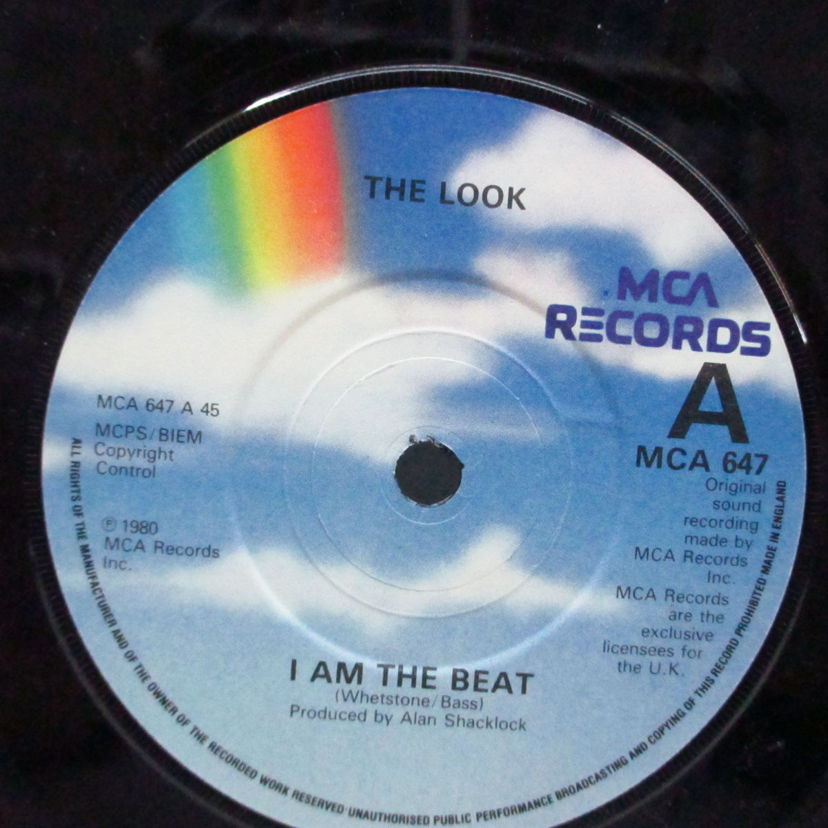 LOOK, THE (ザ・ルック) - I Am The Beat (UK オリジナル「青ラベ」7"+マット・ソフト紙ジャケ) 1STシングル !