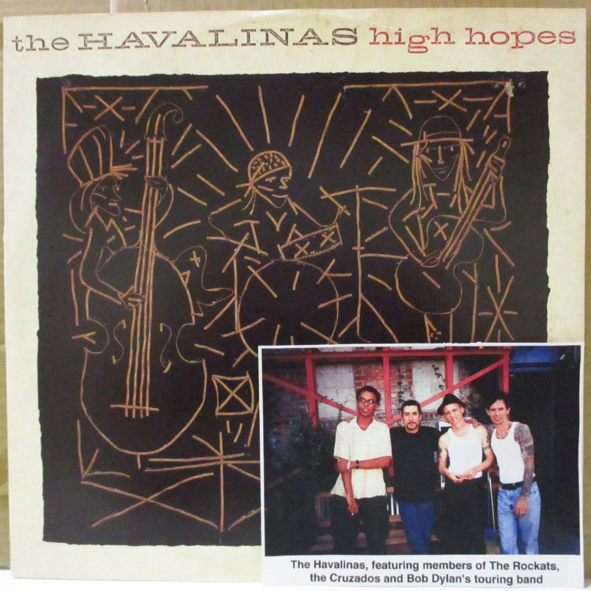 HAVALINAS (ハヴァリナス) - High Hopes +3 (UK '90 オリジナル4曲入り 12インチ+フォトカード/光沢折り返しジャケ)