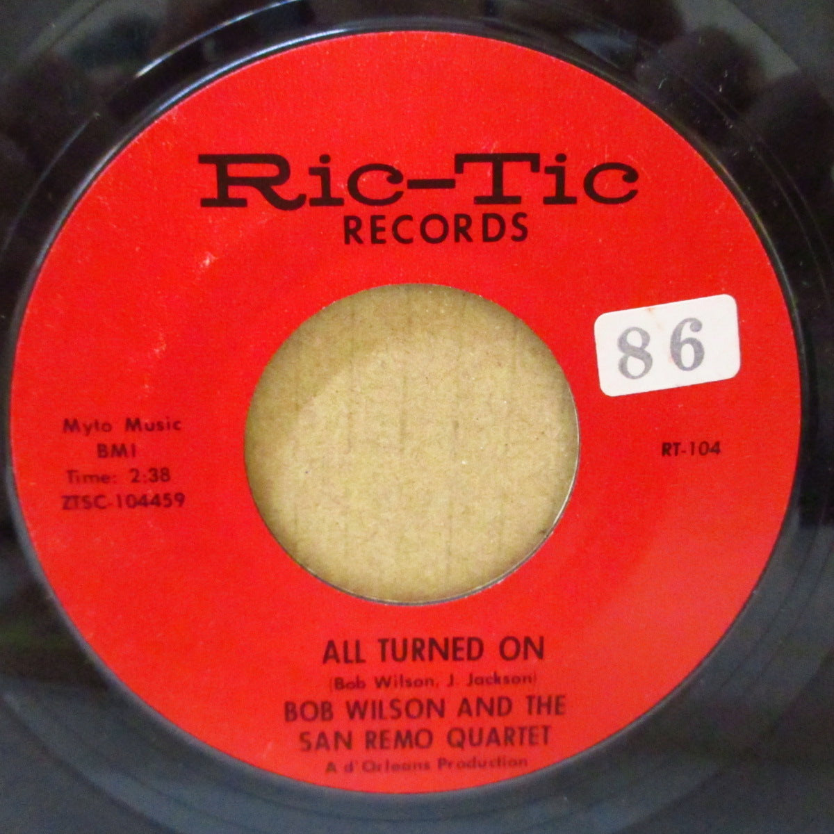 SAN REMO GOLDEN STRINGS / BOB WILSON & SAN REMO QUARTET (サン・レモ・ゴールデン・ストリングス) - Hungry For Love / All Turned On (US '65 オリジナル「赤ラベ・スチレン製」7インチ)ノーザン・オーケストラ!