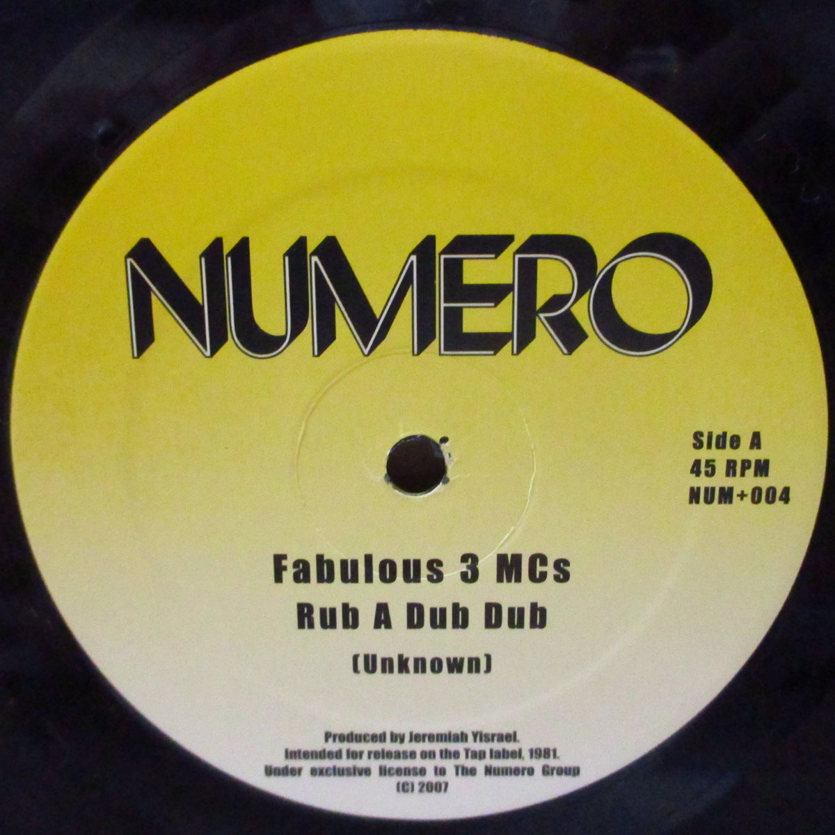 FABULOUS 3 MCS (ファビュラス・スリー・エムシーズ) - Rub A Dub Dub (US '07 オリジナル 12インチ/ダイカットスリーブ)