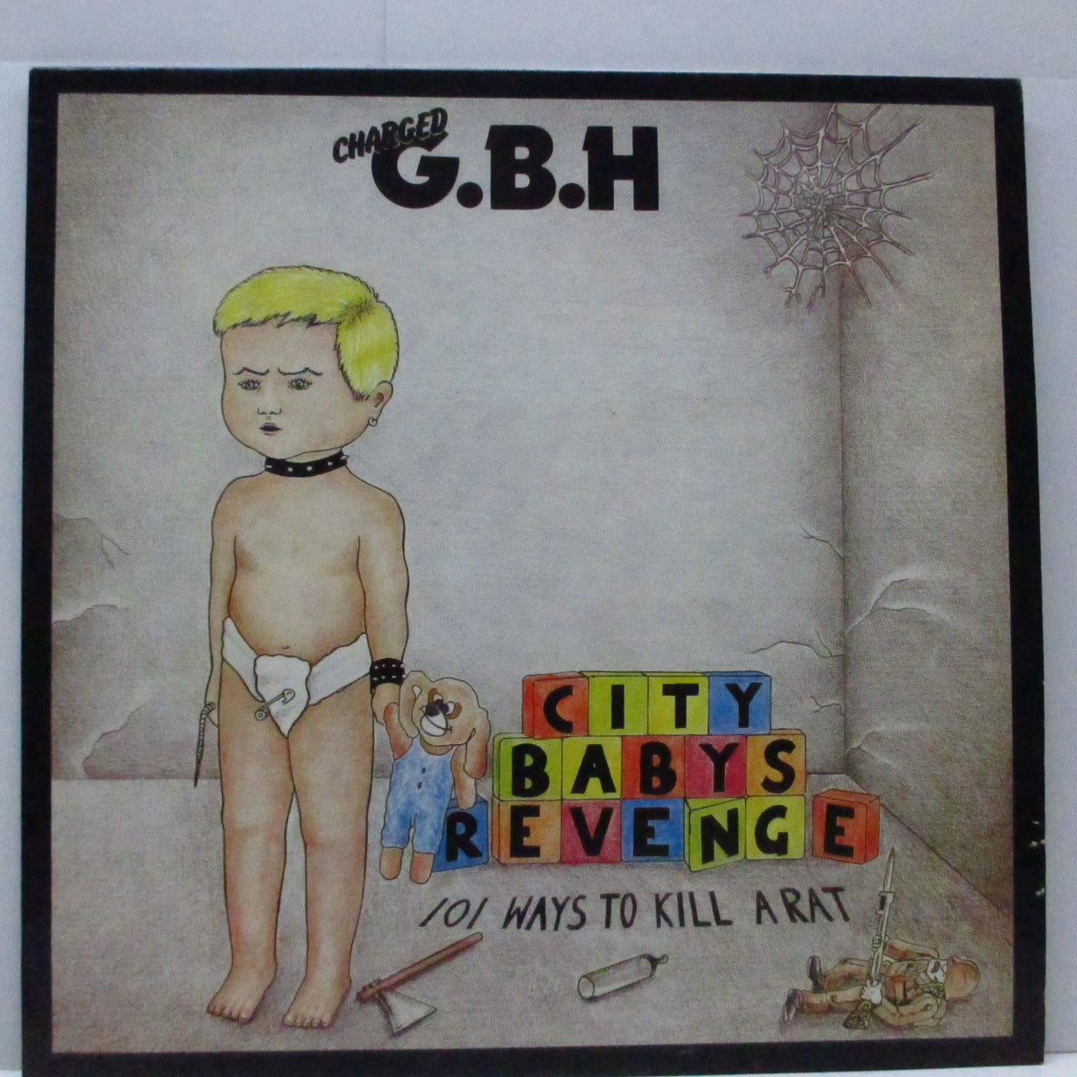 Charged G.B.H (チャージド G.B.H) - City Babys Revenge (UK '90 再発「ピンクロゴ」ラベ LP/バーコード有ジャケ)'83年セカンド!