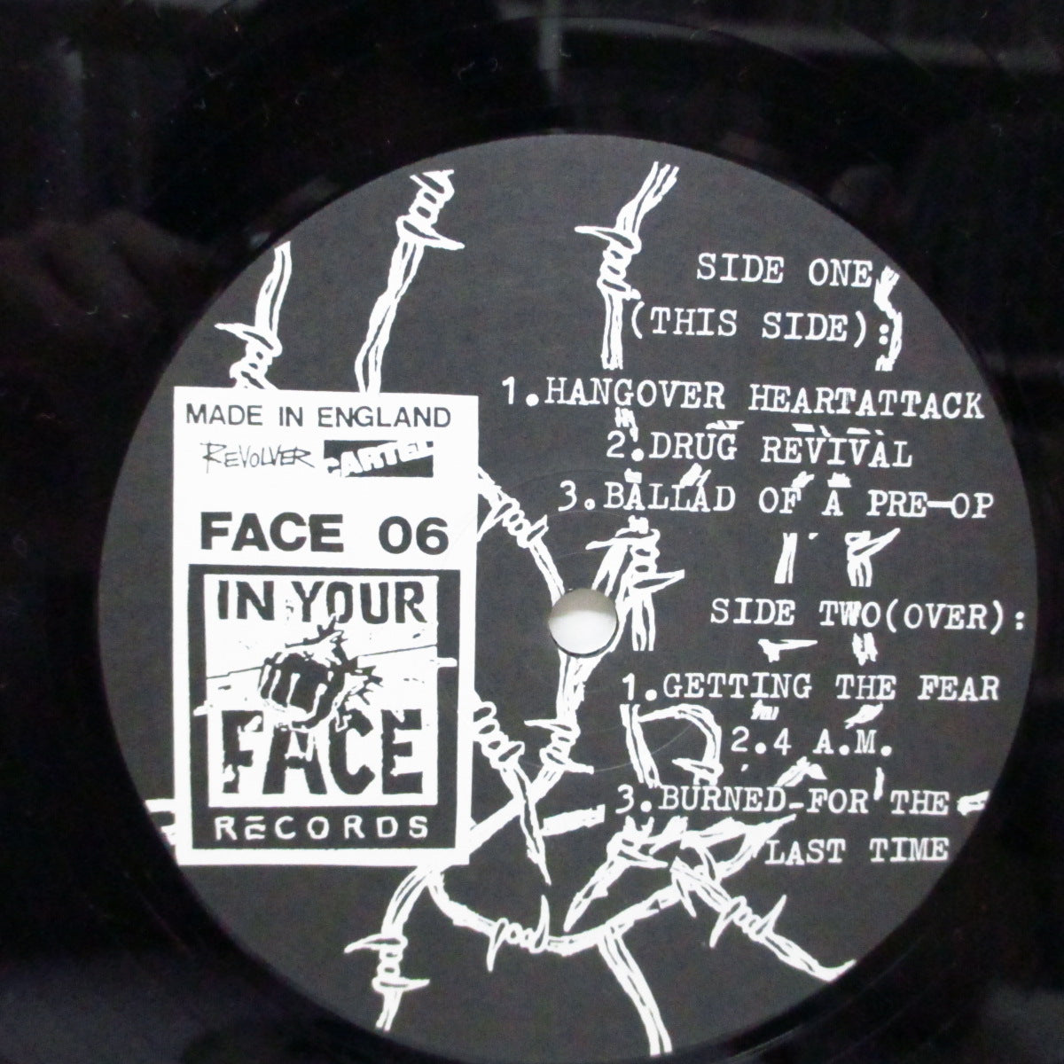 POISON IDEA (ポイズン・アイデア) - Ian Mackaye (UK '89 再発6曲入り LP+修正ジャケ/FACE 06)