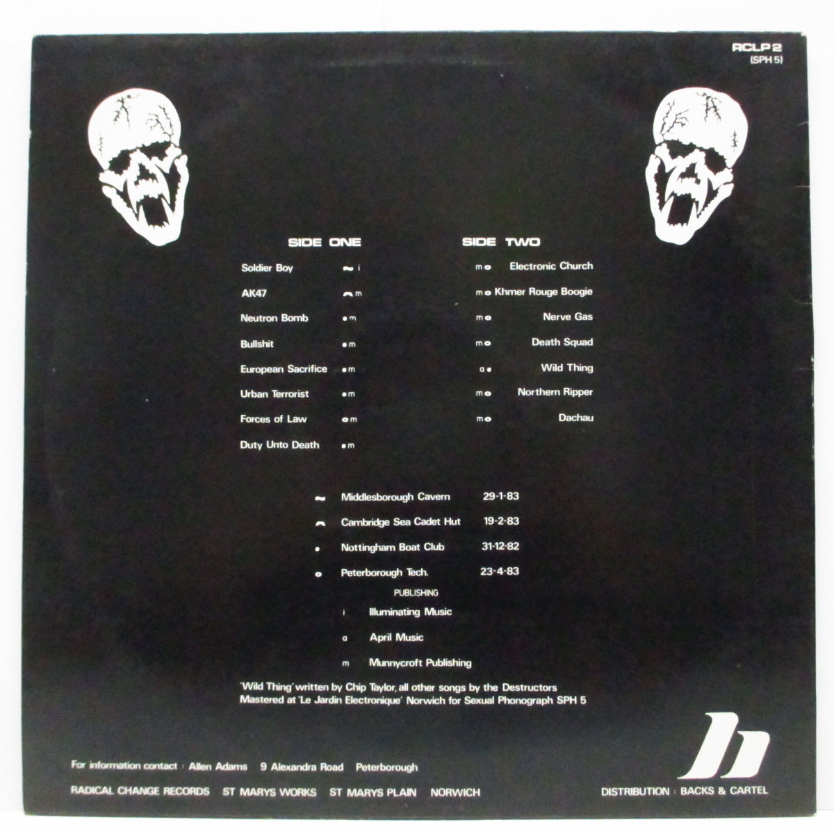 DESTRUCTORS (デストラクターズ) - Armageddon In Action (UK オリジナル LP)