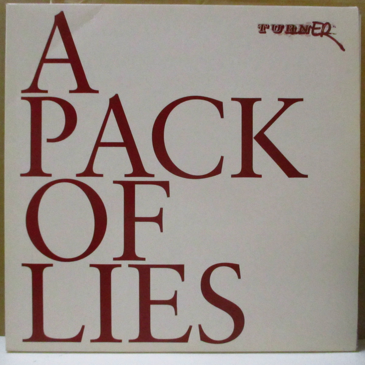 TURNER (ターナー) - A Pack Of Lies (German オリジナル 2xLP+固紙インナー) '02年3rdアルバム