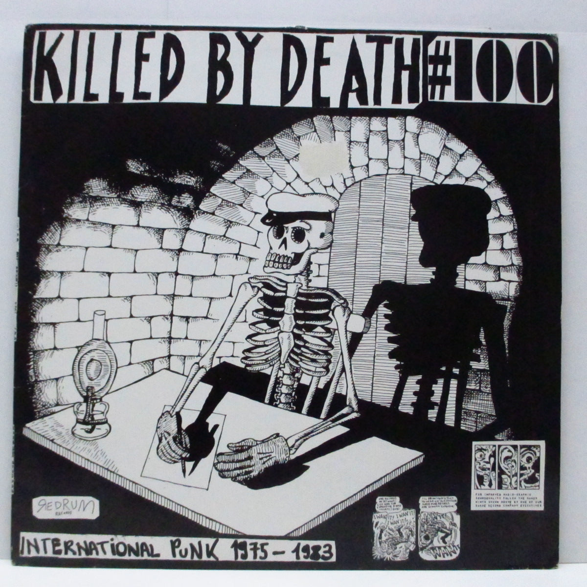 V.A. ('75-'83年各国レアパンク・コンピ) - Killed By Death #100 (EU 初回500枚限定 LP)