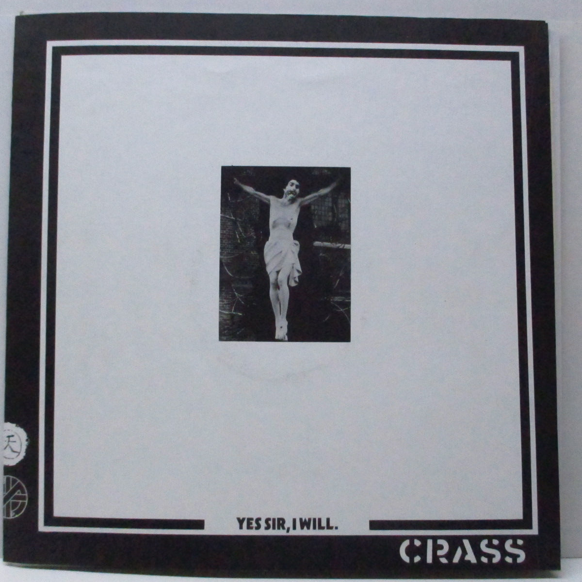 CRASS (クラス) - Yes Sir, I Will. (UK 90's 再発 LP/価格表記の無いポスタージャケ)