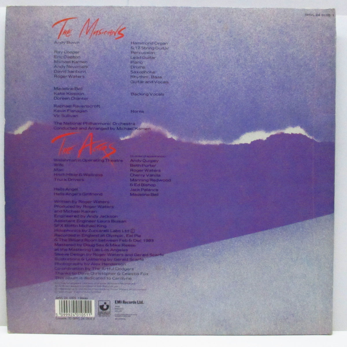 ROGER WATERS (ロジャー・ウォーターズ) - The Pros And Cons Of Hitch Hiking (UK オリジナル LP/光沢見開きジャケ) '84年ファースト・ソロアルバム!