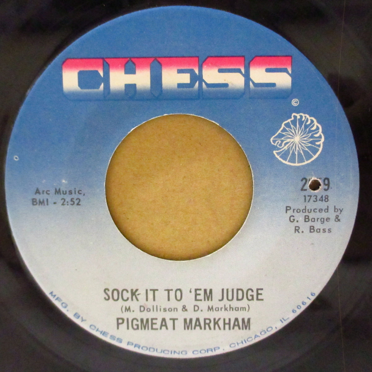 PIGMEAT MARKHAM (デューイ・“ピッグミート”・マーカム) - Sock It To 'Em Judge (US '68 オリジナル 7インチ)ファンク & ファンキー・ノーザン!