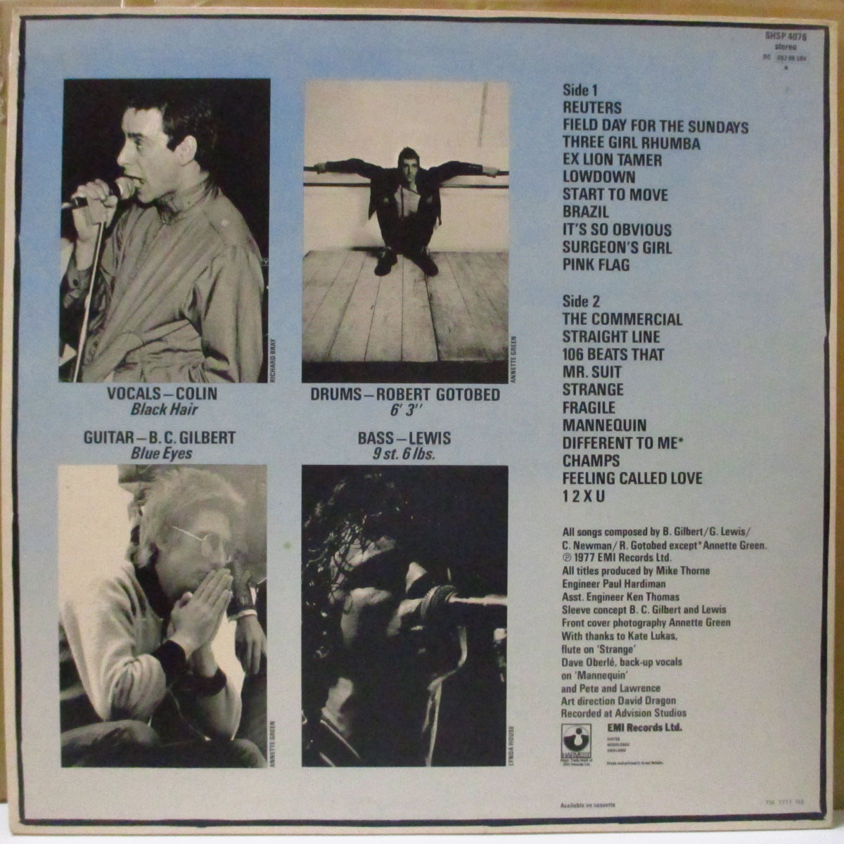 WIRE (ワイヤー) - Pink Flag (UK オリジナル・グリーンラベ LP+固紙インナー) '77年1stアルバム