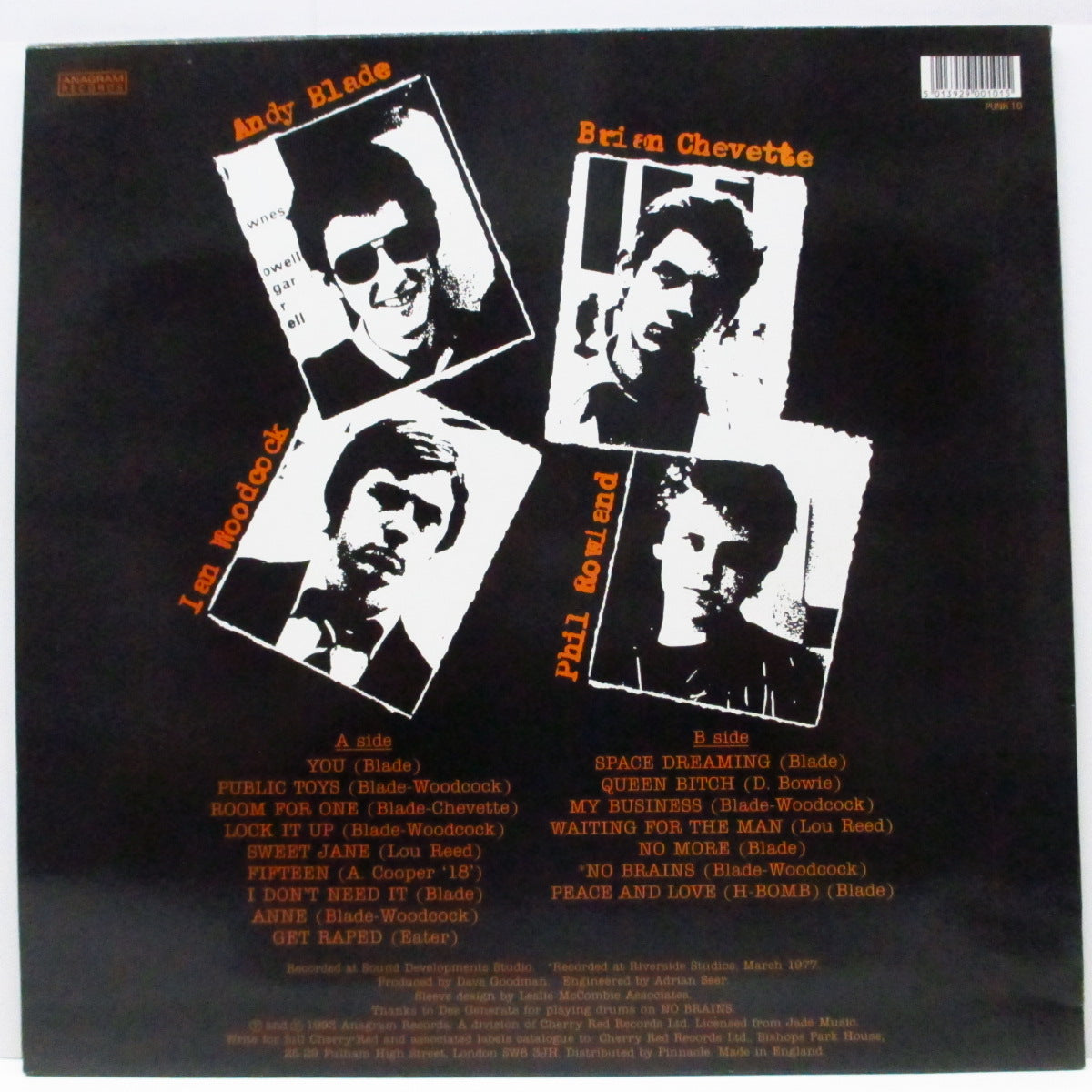 EATER (イーター) - The Album (UK '93 再発「ブラックヴァイナル」LP)'77年ファースト!