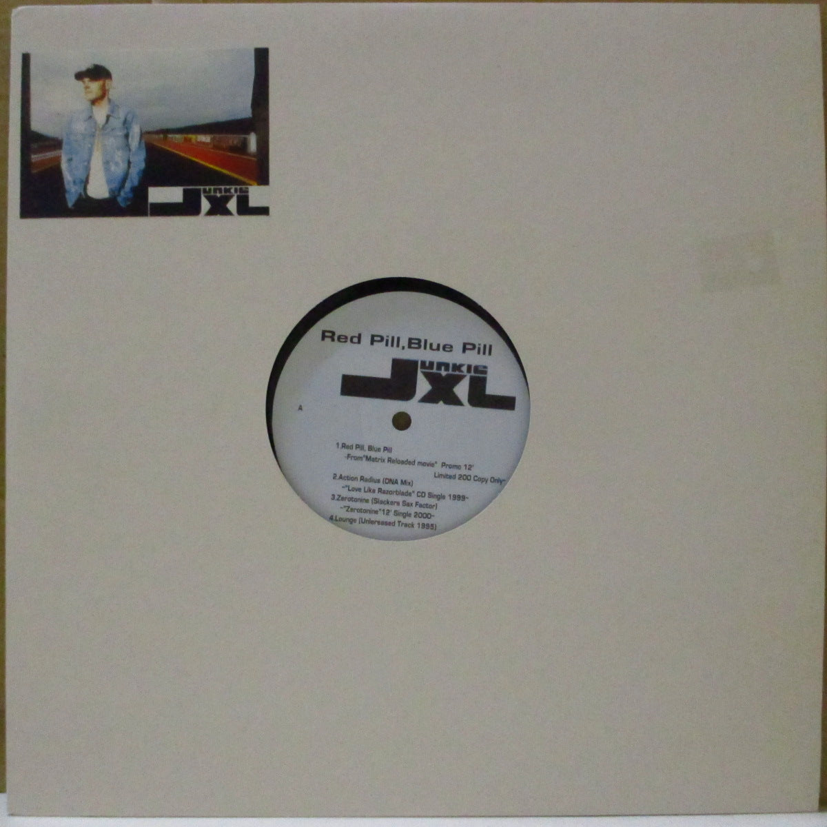 JUNKIE XL (ジャンキーXL) - Red Pill, Blue Pill (EU 限定 LP/レアステッカー付きダイカットスリーブ) レア音源コンピレーション