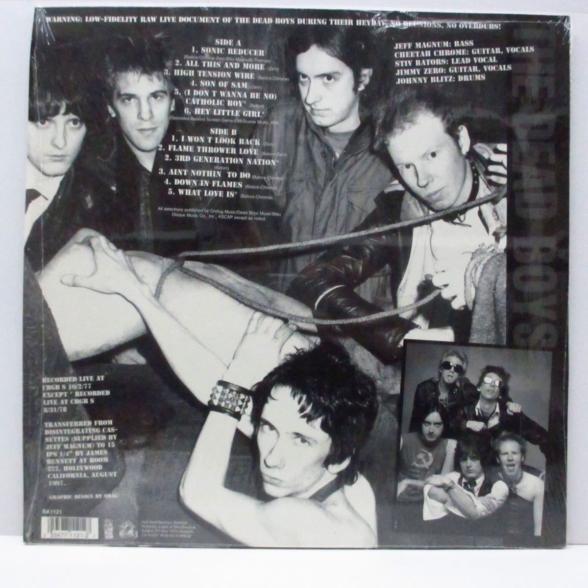 DEAD BOYS (デッド・ボーイズ) - Twistin' On The Devil's Fork: Live At CBGB's 1977 & 1978 (US オリジナル LP )