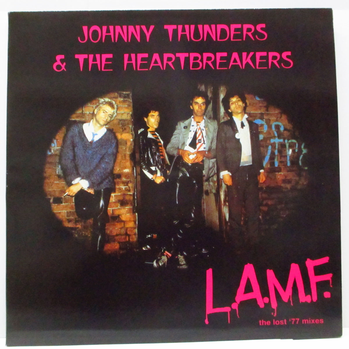 JOHNNY THUNDERS & THE HEARTBREAKERS (ジョニー・サンダース & ザ・ハートブレイカーズ) - L.A.M.F. The Lost '77 Mixes (UK '94 再発「黒盤」LP/見開ジャケ)
