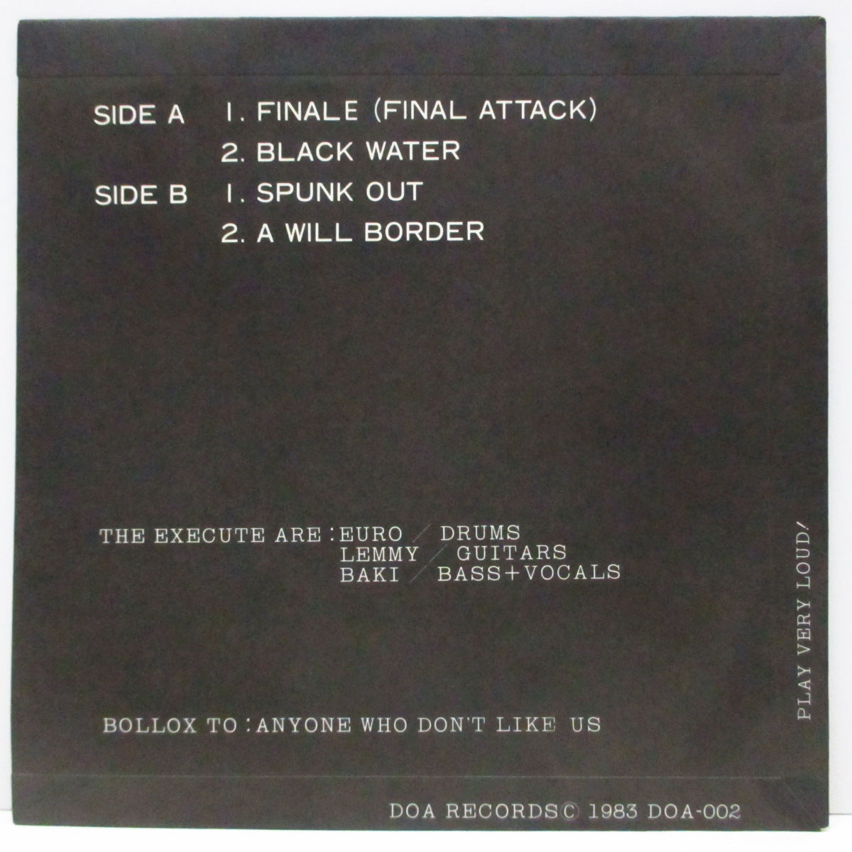 EXECUTE, THE (ジ・エクスキュート) - Hard Core Temptation (Japan 「500枚限定」オリジナル 7"+マットソフト紙折り返しジャケ付) '83年セカンド EP !