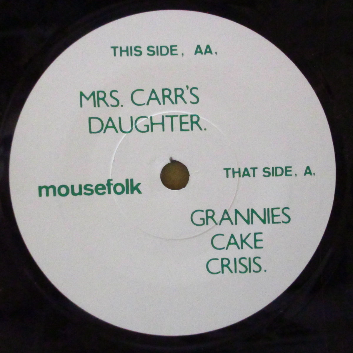 MOUSEFOLK (マウスフォーク) - Grannies Cake Crisis (UK オリジナル 7インチ+マットソフト紙ジャケ)
