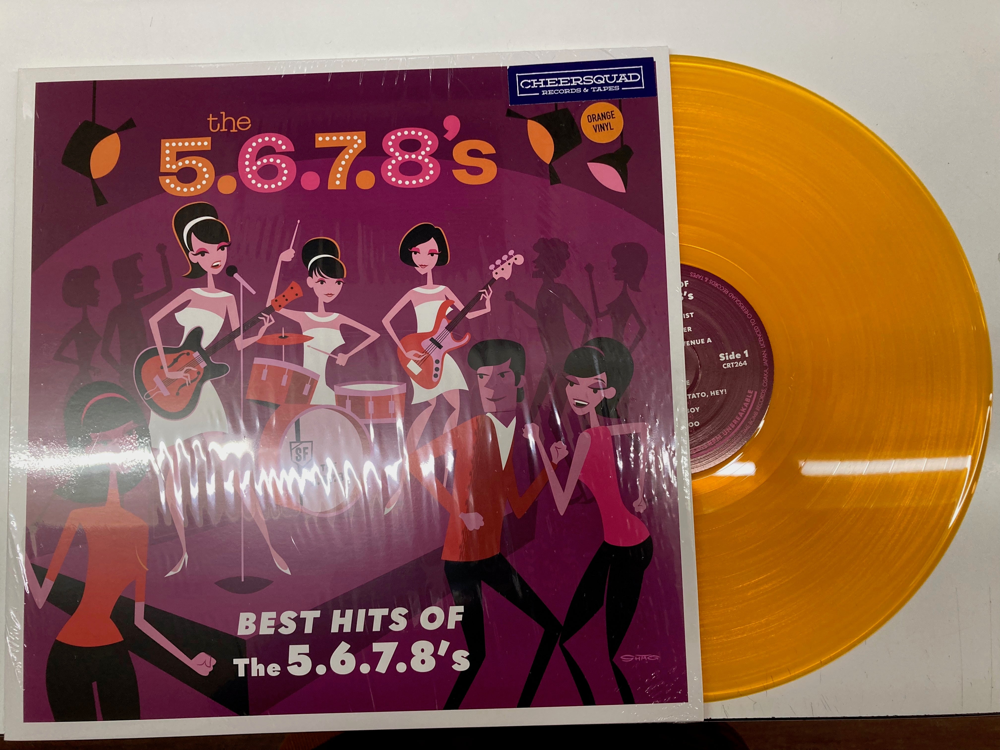 5.6.7.8’S , The (ザ・ファイブ・シックス・セブン・エイツ) - Best Hits Of The 5.6.7.8's (OZ ツアー記念100枚限定「オレンジVINYL」LP/New) ベスト全14曲 !