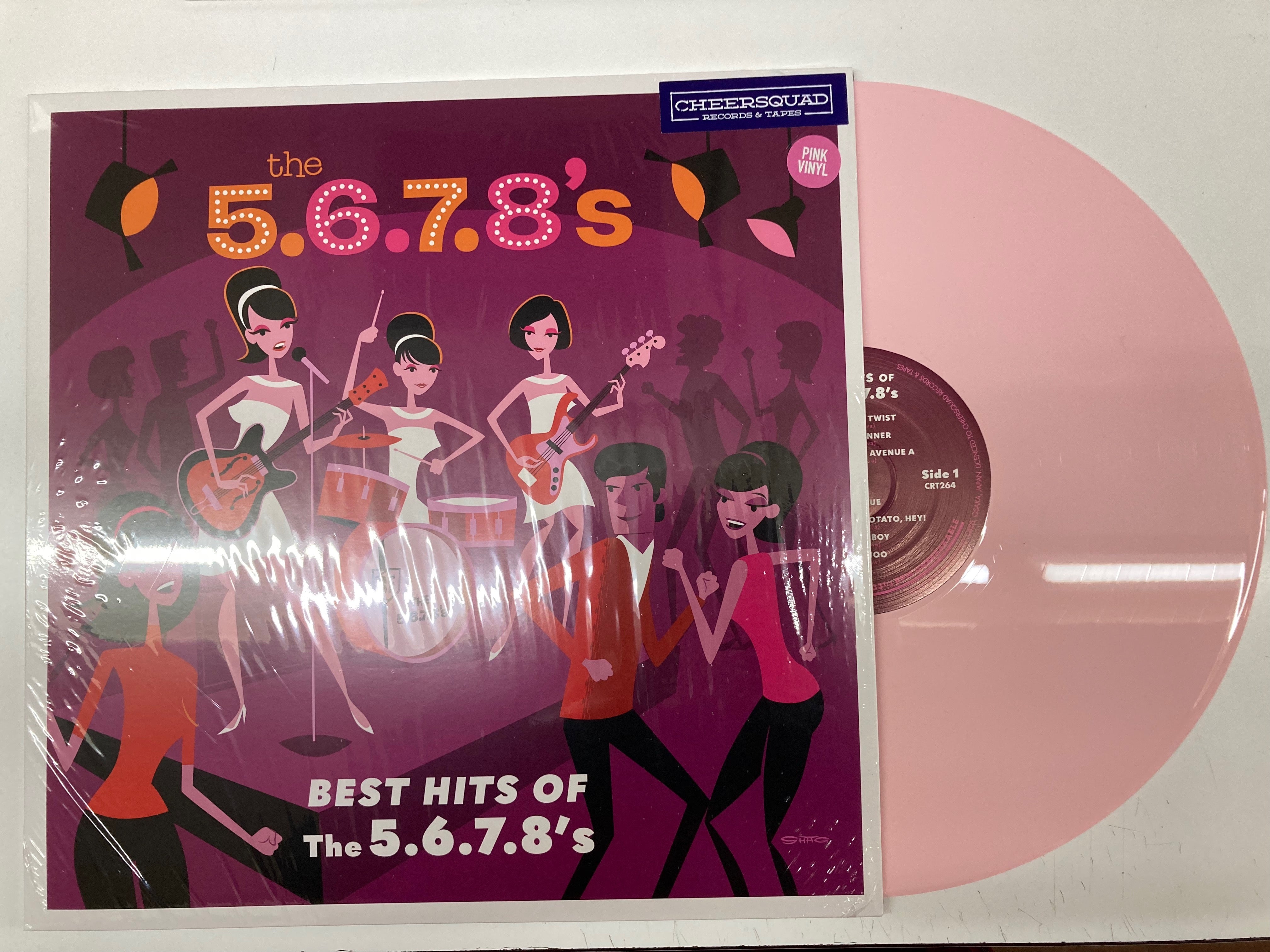 5.6.7.8’S , The (ザ・ファイブ・シックス・セブン・エイツ) - Best Hits Of The 5.6.7.8's (OZ ツアー記念100枚限定「ピンク VINYL」LP/New) ベスト全14曲 ! 完売御礼
