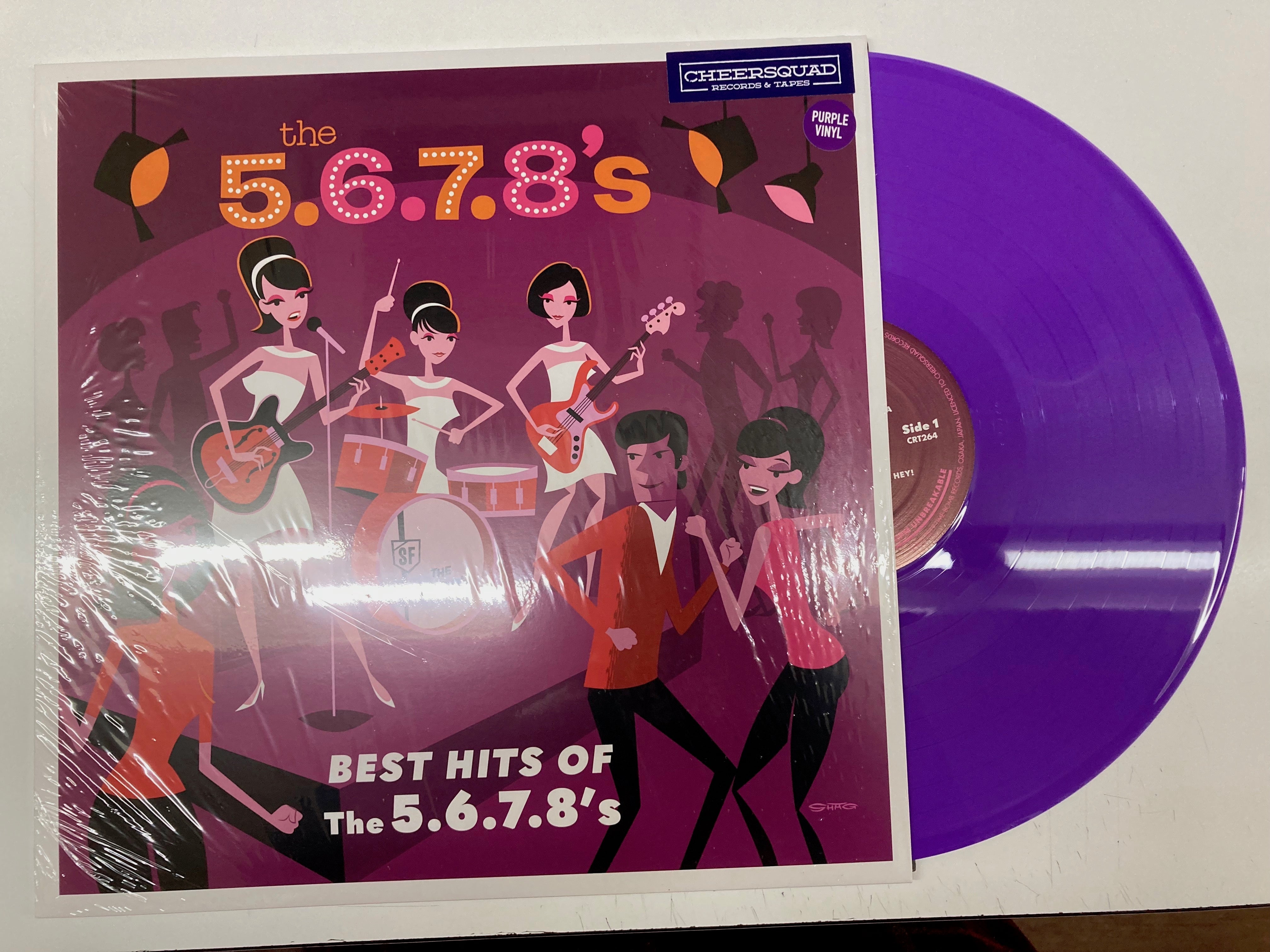 5.6.7.8’S , The (ザ・ファイブ・シックス・セブン・エイツ) - Best Hits Of The 5.6.7.8's (OZ ツアー記念100枚限定「パープル VINYL」LP/New) ベスト全14曲 !
